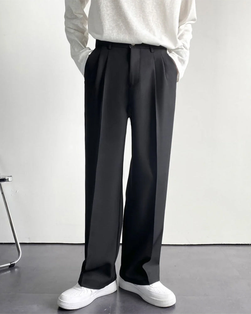 パリ ワイドフィット パンツ